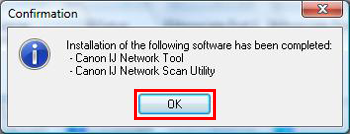 canon ij network tool a port is not installed