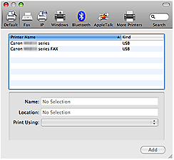 how to add a printer on a mac through network