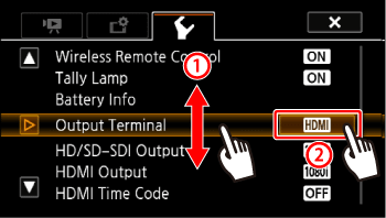 Connecting To An External Monitor To Playback Movies Xa35 Xa30