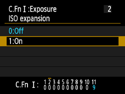 canon iso expansion