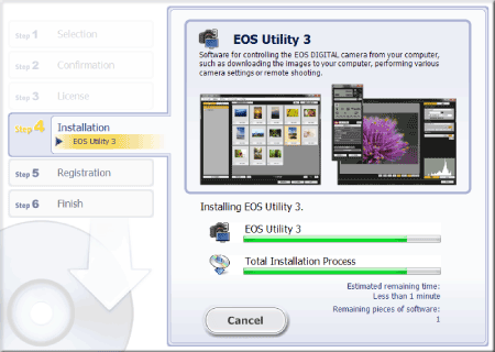 how to install digital camera utility 5 with cd