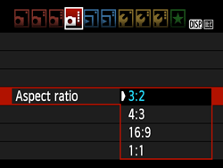 aspect ratio canon 6d