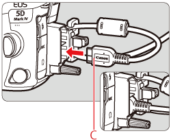 Connecting the Camera To a Computer a USB 5D Mark IV)