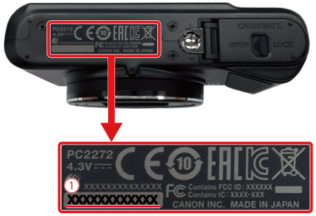 canon camera serial number check