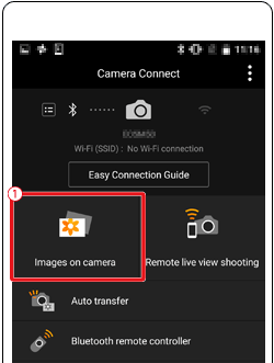 bluetooth camera mobile connect