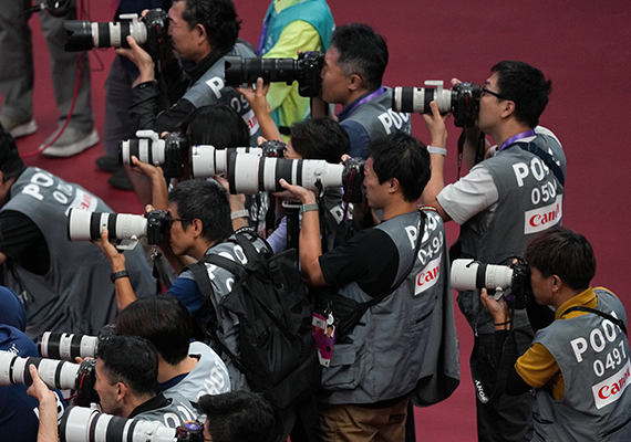 Canon Comprises Number One Share of Press Cameras used during the 19<sup>th</sup> Asian Games in China