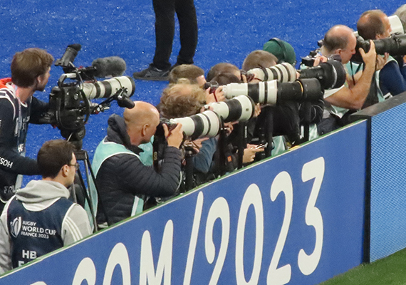 Canon Comprises Number One Share of Press Cameras Used During Rugby World Cup France 2023