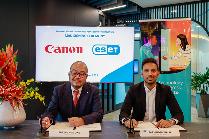 ESET and Canon Extends Regional Alliance