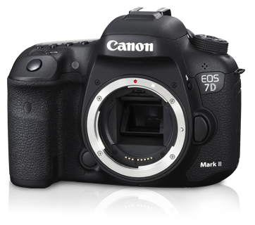 Interchangeable Lens Cameras - EOS 7D Mark II (Body & W-E1 
