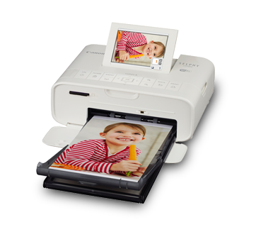 White with WiFi and Accessory Bundle w/Canon Color Ink and Paper Set Canon SELPHY CP1300 Compact Photo Printer 